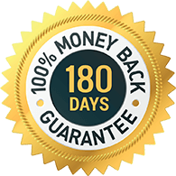 180-day satisfaction guarantee seal